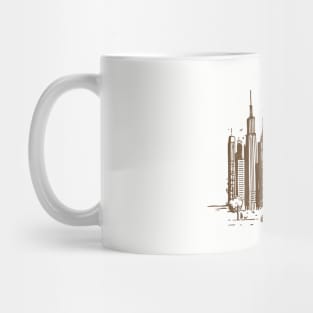 Big city bear. Don't be afraid, be more powerful Mug